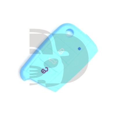 FUNDA MANDO VW-SEAT-SKODA AZUL 3 BOTONES