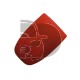 HOUSSE TELECOMMANDE AUDI ROUGE 3 BOUTONS (KEYLESS)