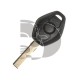 CLE+TELECOMMANDE BMW 3 BOUTONS HU92 ID44 433MHZ