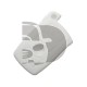 HOUSSE TELECOMMANDE BMW BLANC  4 BOUTONS RIGIDES
