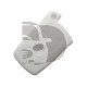 HOUSSE TELECOMMANDE BMW BLANC  4 BOUTONS NON RIGID