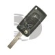 CLÉ+TELECOMMANDE SCUDO 2 BOUTONS ZFA270 +2007 ID46