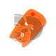 FUNDA MANDO OPEL 3 BOTONES  -  NARANJA