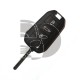 CLE+TELECOMMANDE PLIABLE P-508 +2011 3 BOUTONS ID4