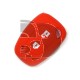 FUNDA RENAULT 2 BOTONES   - ROJO