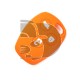 FUNDA RENAULT 3 BOTONES REDONDOS   -  NARANJA
