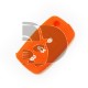 FUNDA MANDO VW-SEAT-SKODA NARANJA 3 BOTONES