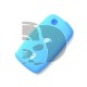 FUNDA MANDO VW-SEAT-SKODA AZUL 2 BOTONES