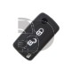 HOUSSE TELECOMMANDE CITROËN/PEUGEOT NOIR 2 BOUTONS