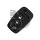 FUNDA MANDO  FIAT/PSA NEGRO 3 BOTONES