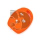 FUNDA MANDO FIJO FORD NARANJA 3 BOTONES
