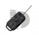 CARCASA MANDO PLEGABLE MERCEDES 1 BOTON HU39