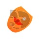 FUNDA MANDO MINI NARANJA 2 BOTONES