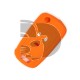 FUNDA MANDO OPEL NARANJA 3 BOTONES