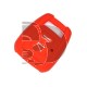 FUNDA MANDO FIJO OPEL ROJO 2  BOTONES