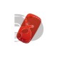 FUNDA MANDO PLEG OPEL ROJO  2 BOTONES