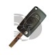 CARCASA MANDO PLEG PEUGEOT 3 BOT  HU83  PILA PLACA