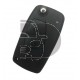 LLAVE+MANDO PLEG PEUGEOT BIPPER ID46  3 BOT  SIP22
