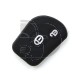 FUNDA  CITROEN 2  BOTONES  - NEGRO