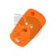 FUNDA MANDO OPEL NARANJA 3 BOTONES