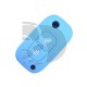 FUNDA MANDO PLEGABLE RENAULT AZUL 2 BOTONES